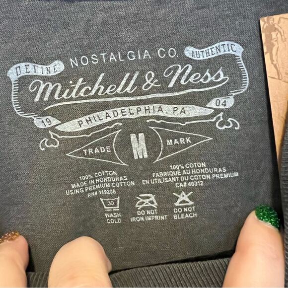 NWT Mitchell & Ness x Space‎ Jam Swackhammer Prospects Wash Grey T-Shirt Medium - Picture 6 of 9